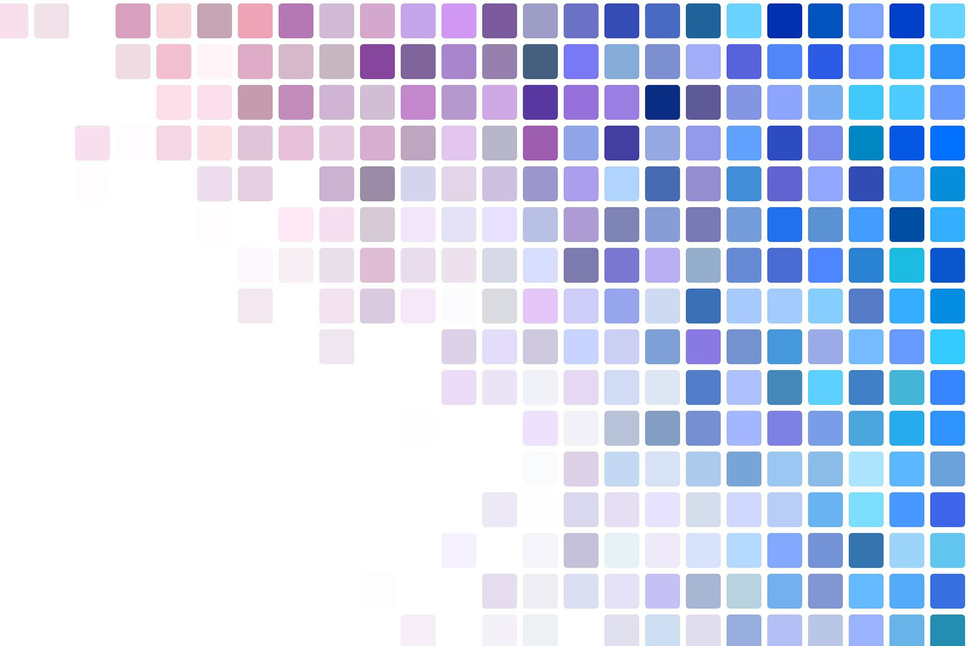 Gradient of colored pixels